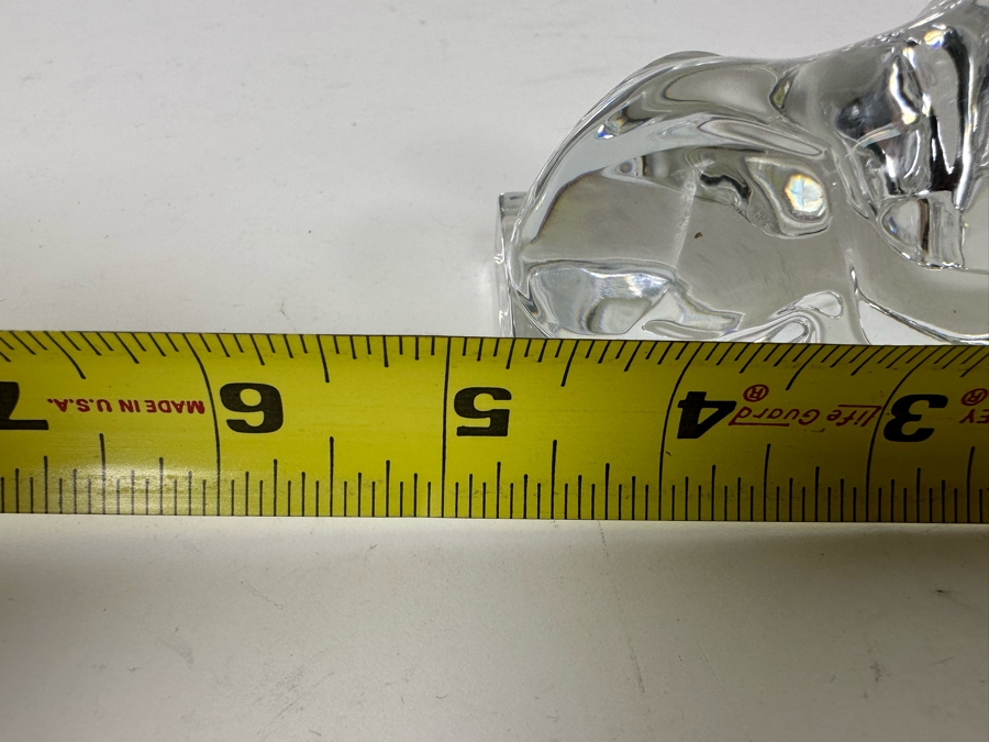 Baccarat France Crystal Egyptian Sphinx Figurine Paperweight 5W X 3H [Photo 8]