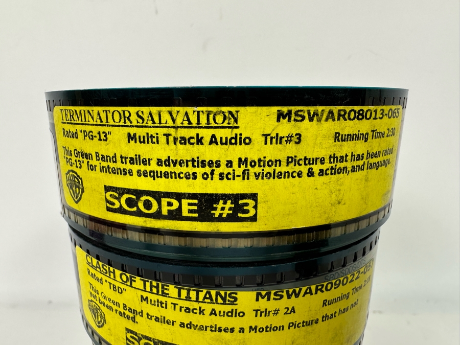 Collection Of Five Film Movie Trailers: Terminator Salvation, Clash Of The Titans, Green Zone, Taking Of Pelham, The Mechanic (Theater Room Prop) [Photo 3]