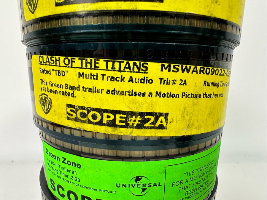 Collection Of Five Film Movie Trailers: Terminator Salvation, Clash Of The Titans, Green Zone, Taking Of Pelham, The Mechanic (Theater Room Prop) [Photo 4]