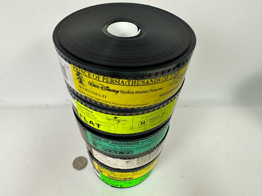 Collection Of Six Film Movie Trailers:  Walt Disney's Prince Of Persia, Repo Men, Edge Of Darkness, Armored, Jonah Hex, A Perfect Getaway (Theater Room Prop) [Photo 10]