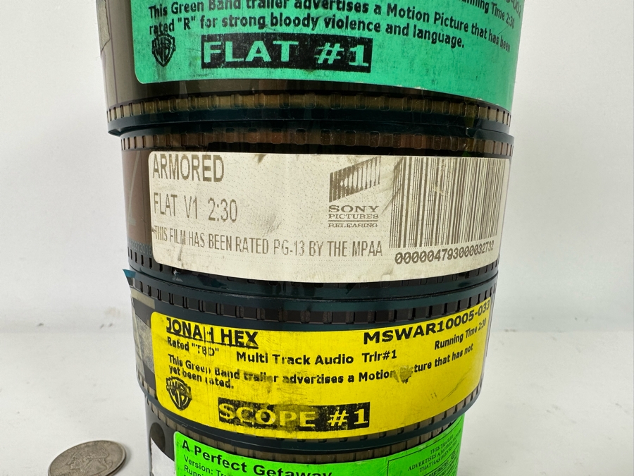 Collection Of Six Film Movie Trailers:  Walt Disney's Prince Of Persia, Repo Men, Edge Of Darkness, Armored, Jonah Hex, A Perfect Getaway (Theater Room Prop) [Photo 7]