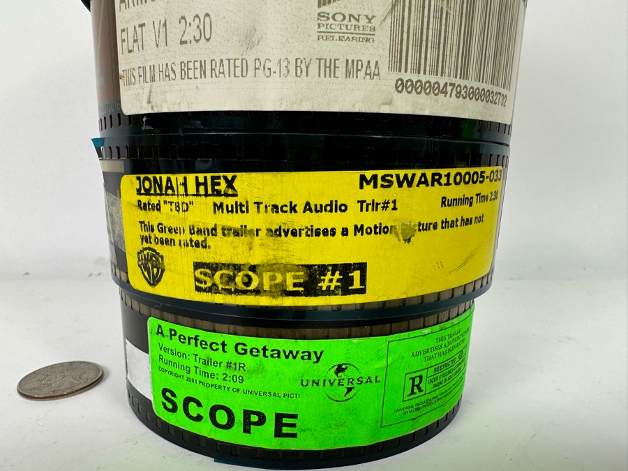 Collection Of Six Film Movie Trailers:  Walt Disney's Prince Of Persia, Repo Men, Edge Of Darkness, Armored, Jonah Hex, A Perfect Getaway (Theater Room Prop) [Photo 8]