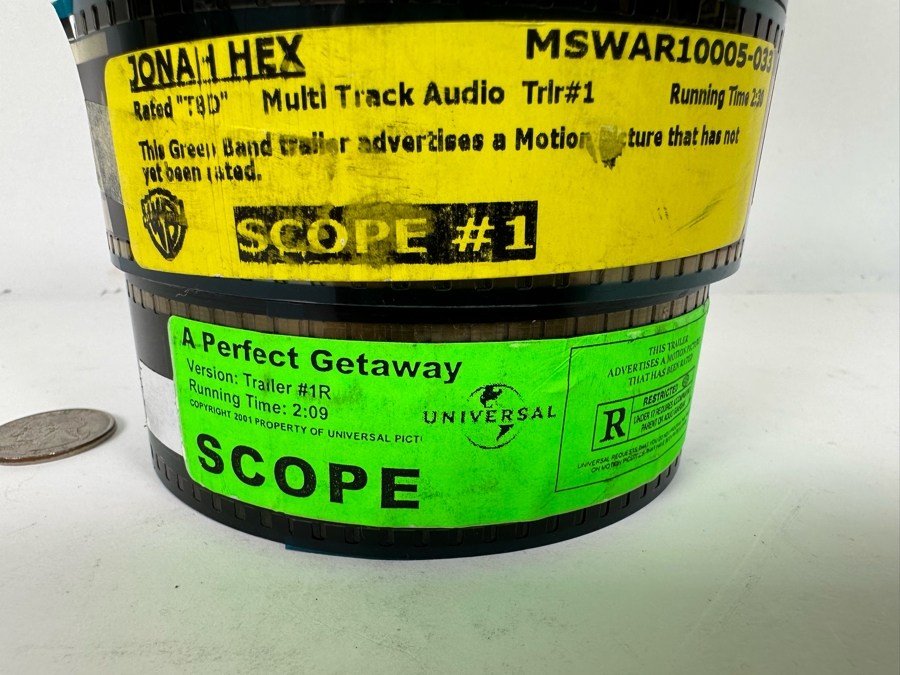 Collection Of Six Film Movie Trailers:  Walt Disney's Prince Of Persia, Repo Men, Edge Of Darkness, Armored, Jonah Hex, A Perfect Getaway (Theater Room Prop) [Photo 9]