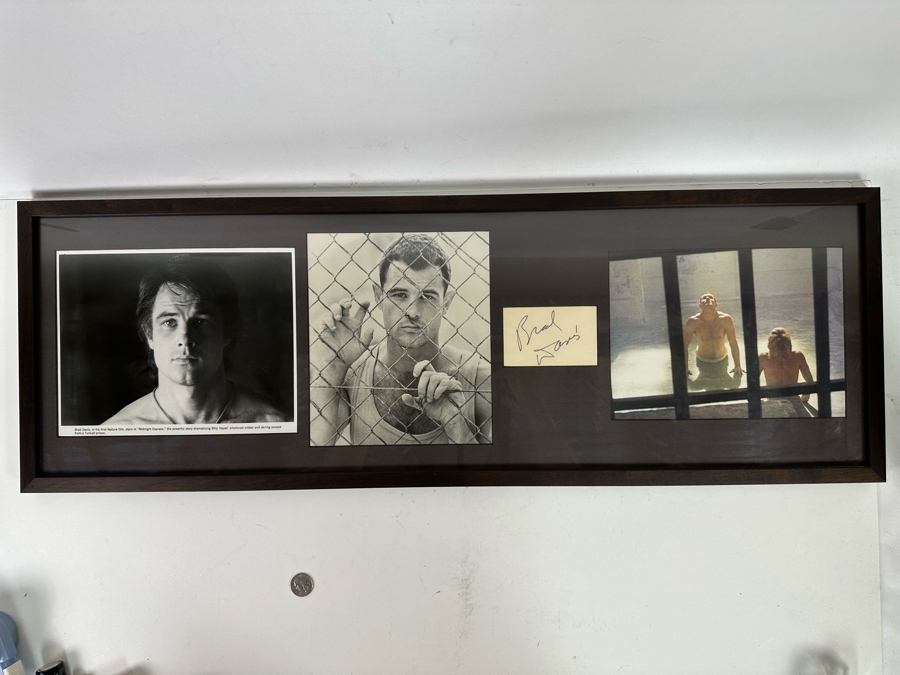 Brad Davis Autograph Along With Various Brad Davis Movie Photographs Framed 34.5 X 11.5 [Photo 10]