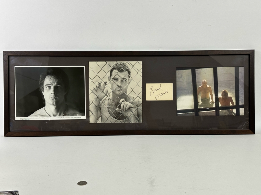Brad Davis Autograph Along With Various Brad Davis Movie Photographs Framed 34.5 X 11.5 [Photo 3]