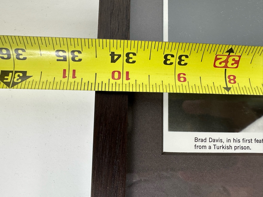 Brad Davis Autograph Along With Various Brad Davis Movie Photographs Framed 34.5 X 11.5 [Photo 11]