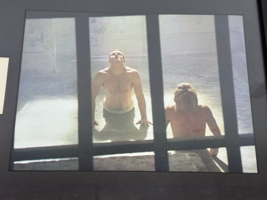 Brad Davis Autograph Along With Various Brad Davis Movie Photographs Framed 34.5 X 11.5 [Photo 9]