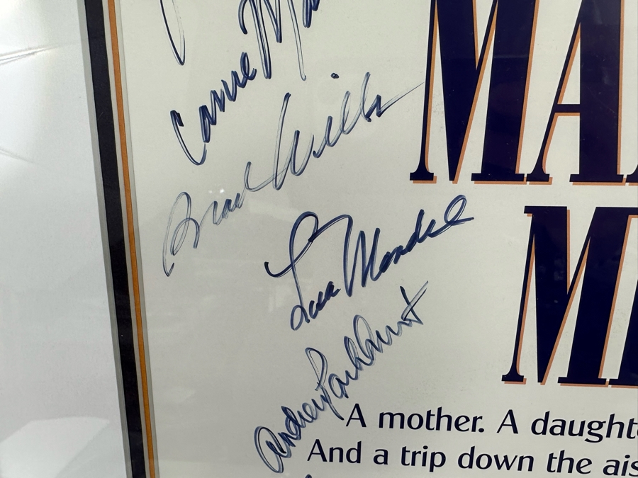 Mamma Mia! Musical Poster Autographed By Cast Members Framed 20.5 X 35 [Photo 16]