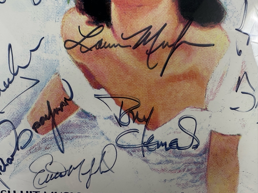 Mamma Mia! Musical Poster Autographed By Cast Members Framed 20.5 X 35 [Photo 10]