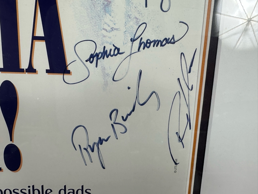 Mamma Mia! Musical Poster Autographed By Cast Members Framed 20.5 X 35 [Photo 19]