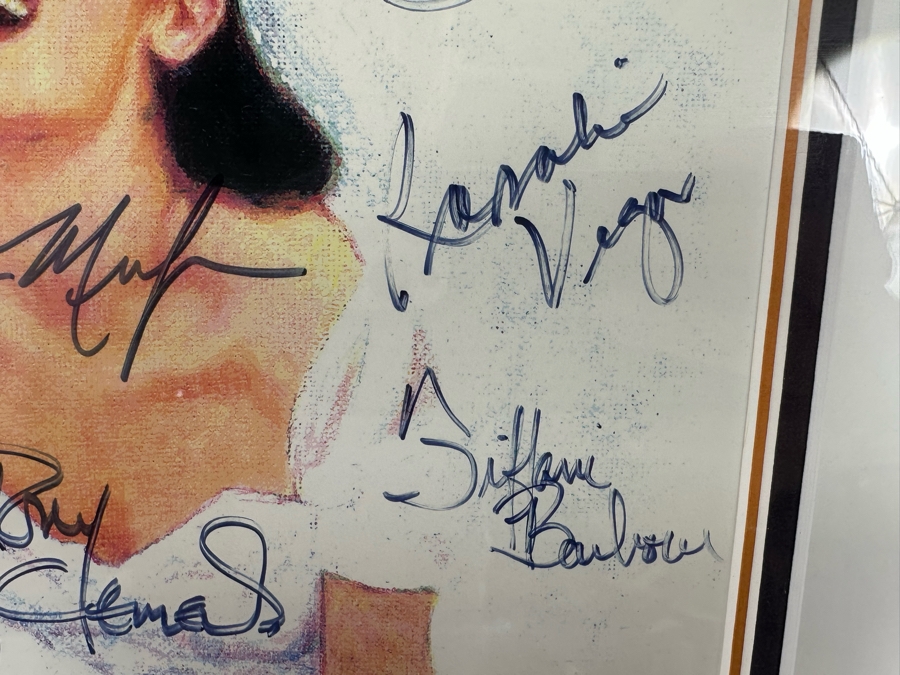 Mamma Mia! Musical Poster Autographed By Cast Members Framed 20.5 X 35 [Photo 9]