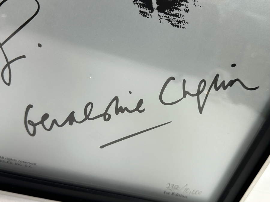 1st Limited Edition Chaplin Movie Poster Robert Downey Jr. Framed 20 X 39 [Photo 8]