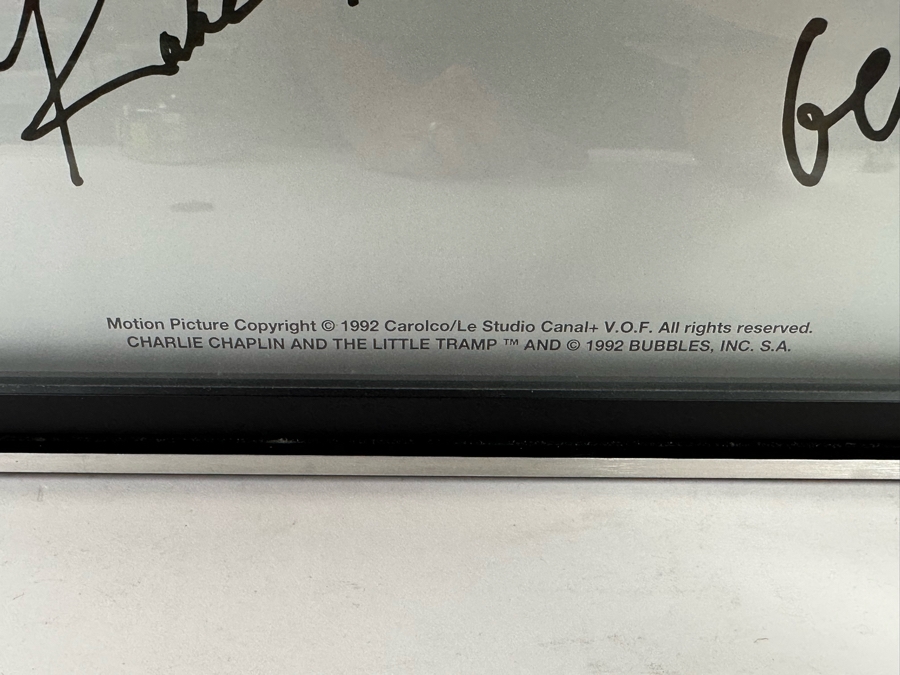 1st Limited Edition Chaplin Movie Poster Robert Downey Jr. Framed 20 X 39 [Photo 11]