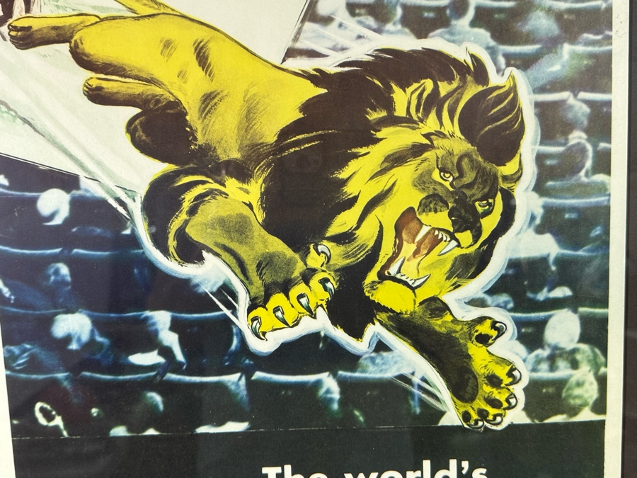 Original 1953 Moview Poster 3 Dimension Bwana Devil United Artists Corporation Framed 18 X 39 [Photo 6]