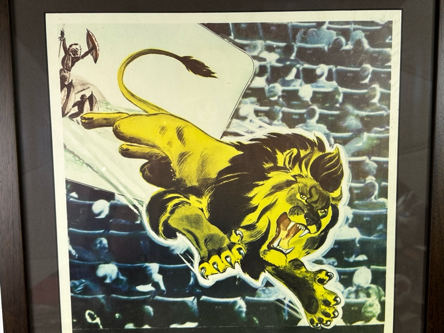 Original 1953 Moview Poster 3 Dimension Bwana Devil United Artists Corporation Framed 18 X 39 [Photo 4]