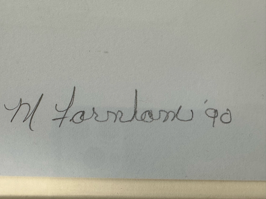 Mike Farnham Limited Edition Silkscreen Print Titled 'The Right To Light' 25.5 X 35.5 1990 Hand Signed Numbered 11 Of 250 Framed With Cert [Photo 9]