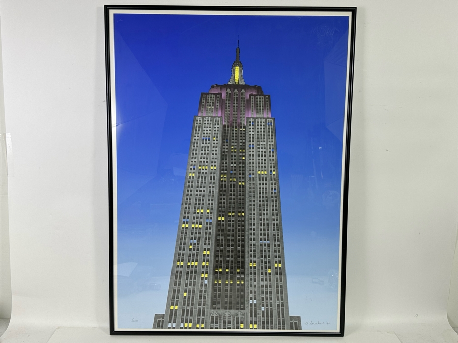 Mike Farnham Limited Edition Silkscreen Print Titled 'The Right To Light' 25.5 X 35.5 1990 Hand Signed Numbered 11 Of 250 Framed With Cert [Photo 2]