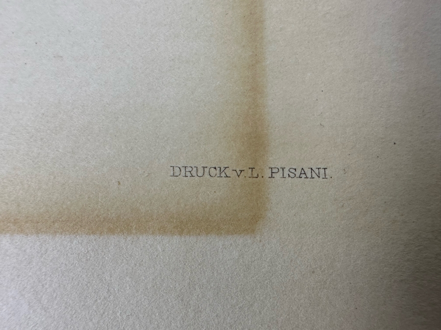 Ludwig Michalek (1859-1942, Austrian) Beethoven Etching Published By V. A. Heck In Vienna 17.5 X 23.5 [Photo 14]
