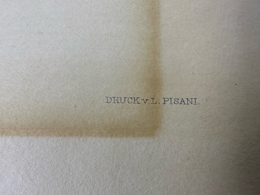 Ludwig Michalek (1859-1942, Austrian) Beethoven Etching Published By V. A. Heck In Vienna 17.5 X 23.5 [Photo 13]