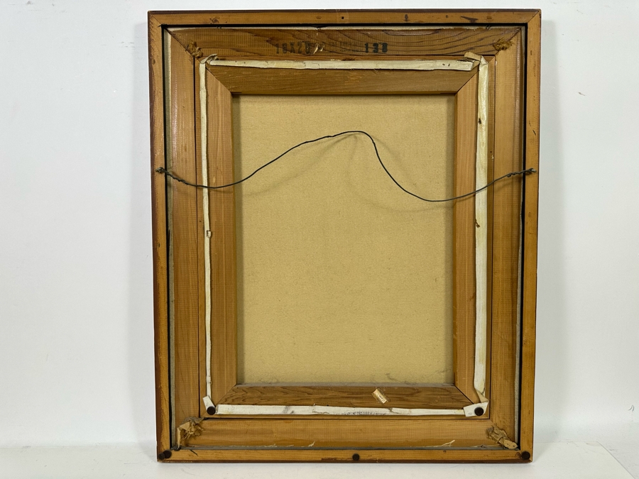 H. J. Topman (B. 1907, Netherlands) Original Oil On Canvas Painting Of A Rabbi 16 X 20 Framed 22 X 26 [Photo 13]