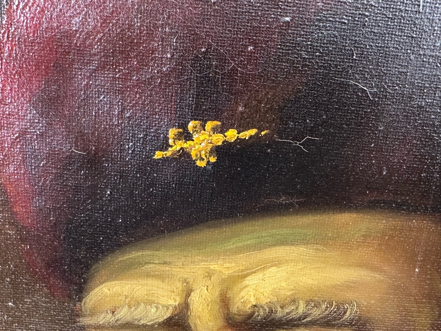 H. J. Topman (B. 1907, Netherlands) Original Oil On Canvas Painting Of A Rabbi 16 X 20 Framed 22 X 26 [Photo 9]