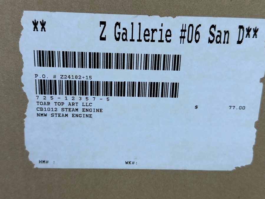 Z Gallerie Steam Engine Framed Print 25.5 X 33.5 [Photo 6]