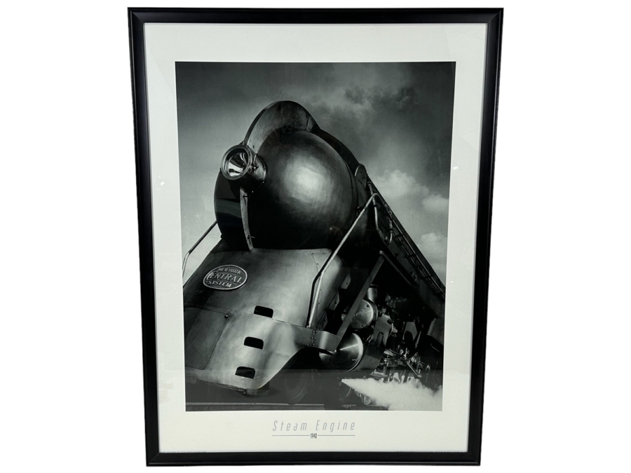 Z Gallerie Steam Engine Framed Print 25.5 X 33.5 [Photo 1]
