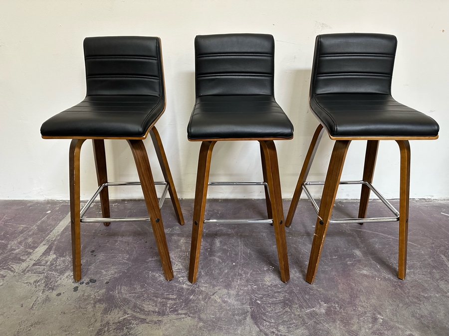 Set Of Three Barstools By Armen Living 29'H Seat Height [Photo 2]