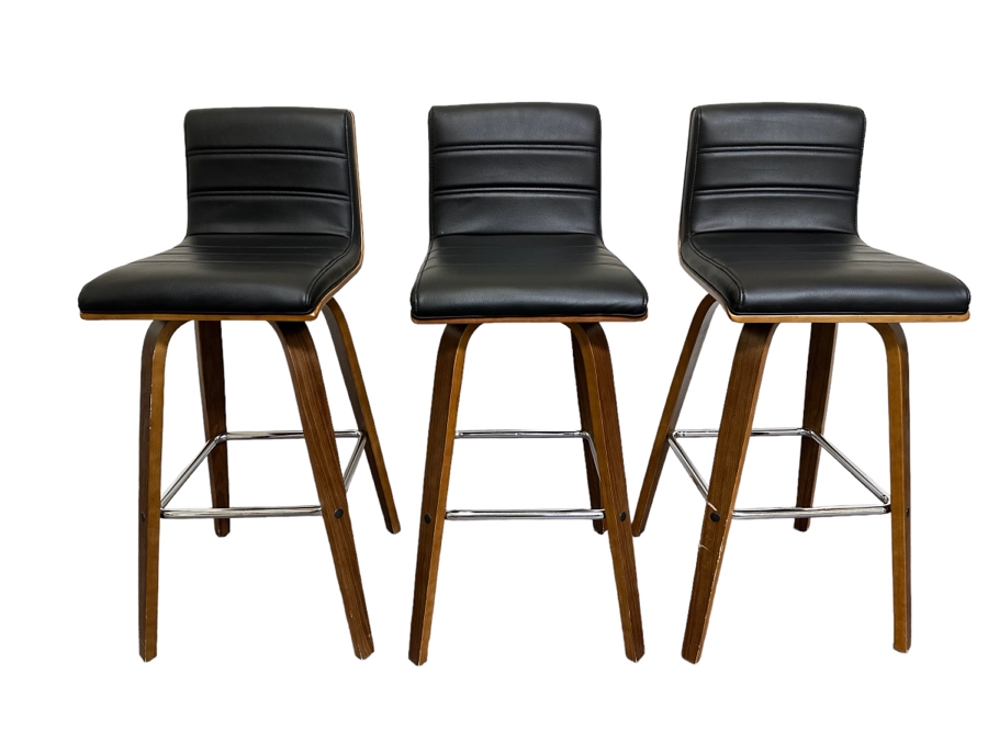 Set Of Three Barstools By Armen Living 29'H Seat Height [Photo 1]