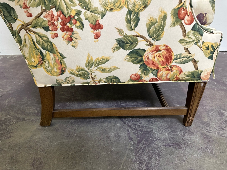 Upholstered Fruit Fabric Wingback Armchair 31W X 35D X 42H [Photo 7]