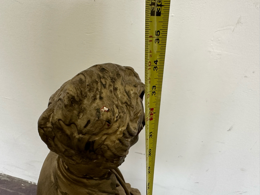 Abraham Lincoln Gold Tone Plaster Statue 34'H [Photo 16]