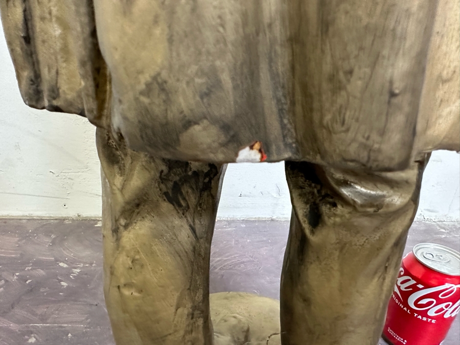 Abraham Lincoln Gold Tone Plaster Statue 34'H [Photo 12]