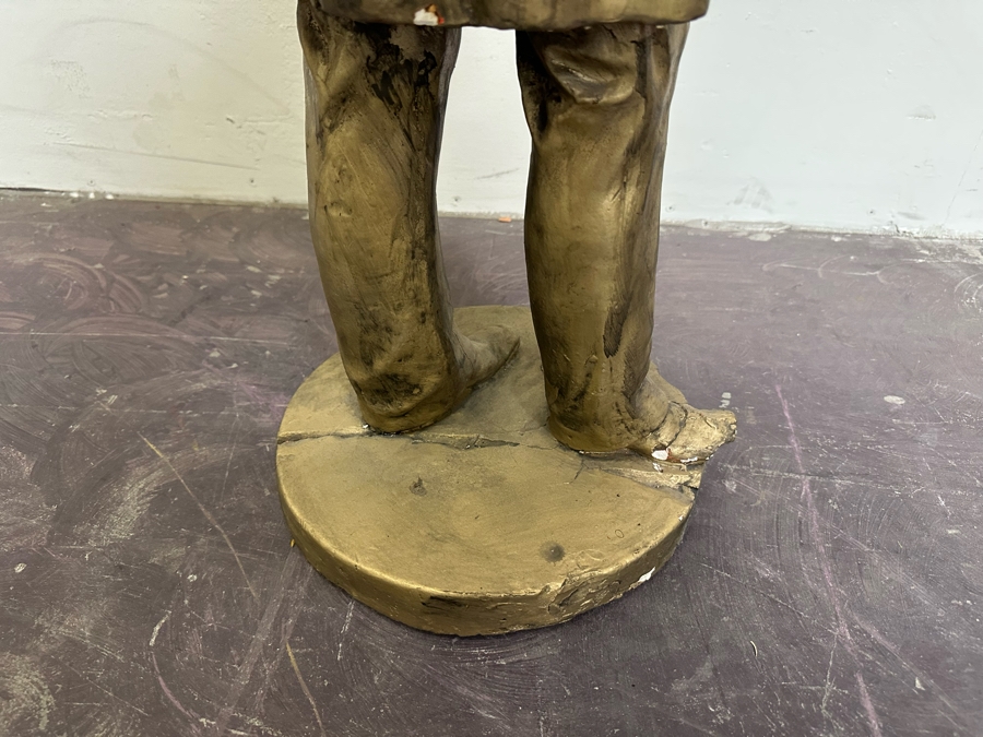 Abraham Lincoln Gold Tone Plaster Statue 34'H [Photo 13]