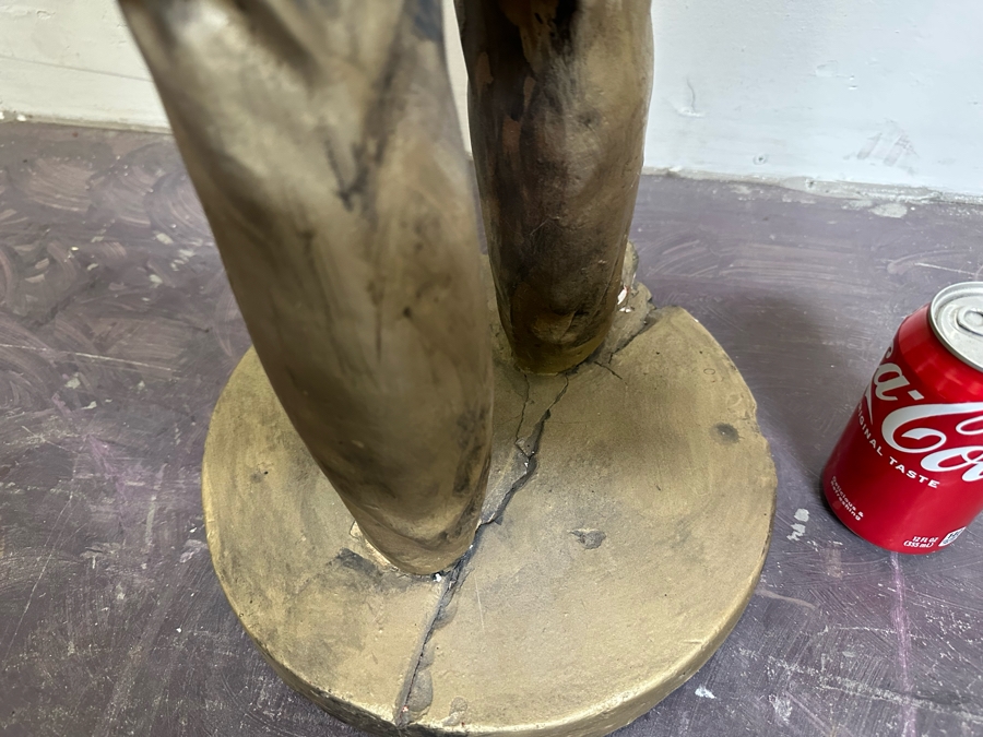 Abraham Lincoln Gold Tone Plaster Statue 34'H [Photo 11]