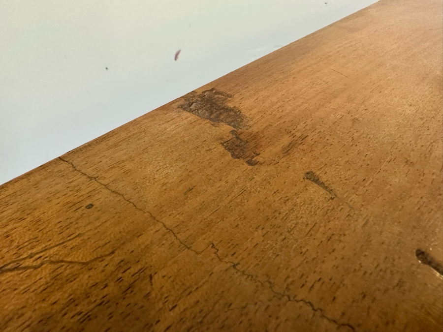 Stunning Antique Handmade 6-Drawer Chest Of Drawers Dresser With Brass Hardware (Left Corner Of Top Drawer Has Chip) 46W X 25D X 44.5H [Photo 22]