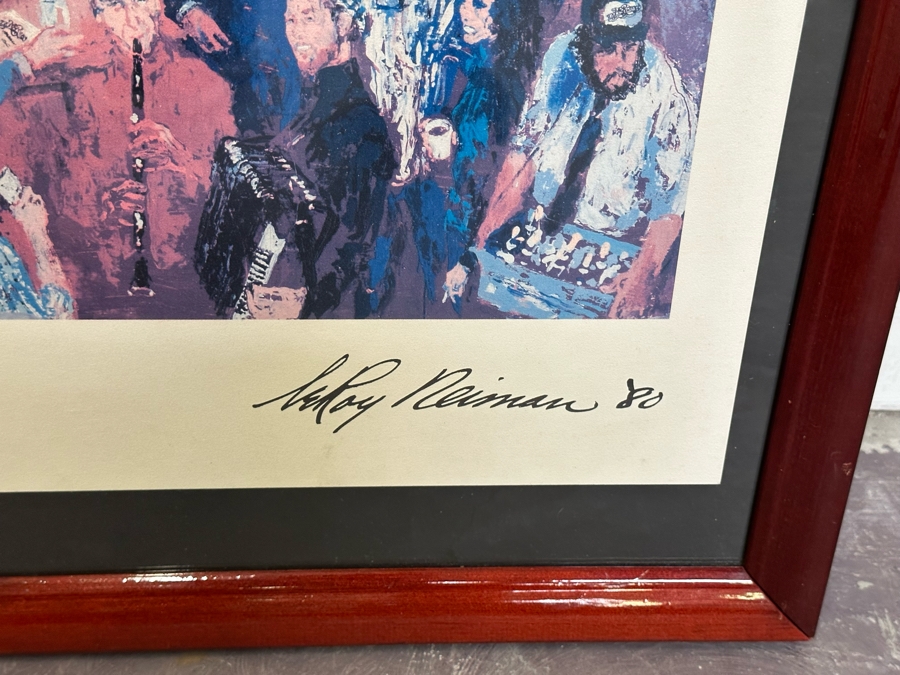 Nicely Framed LeRoy Neiman F.X. McRory's Whiskey Bar Seattle WA Print Framed 42 X 28 [Photo 7]
