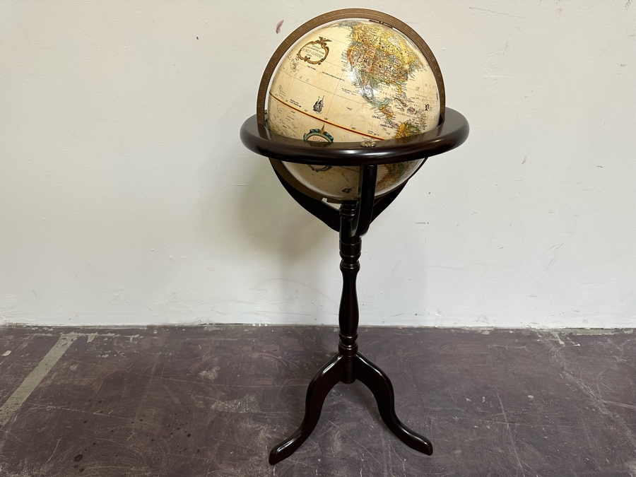 Freestanding 12 Inch Replogle World Classic Series Globe With Tripod Stand 39H [Photo 2]