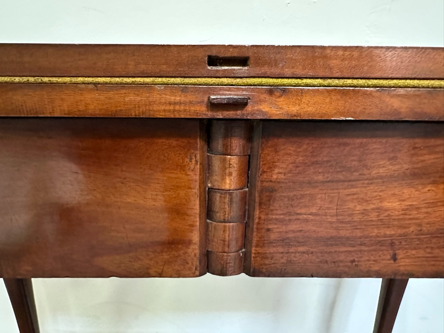 Impressive Antique Wooden Gaming Table With Ball And Claw Carved Feet 32W X 33D X 28H (16W When Not Extended) - See Photos [Photo 24]