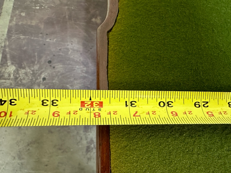 Impressive Antique Wooden Gaming Table With Ball And Claw Carved Feet 32W X 33D X 28H (16W When Not Extended) - See Photos [Photo 19]