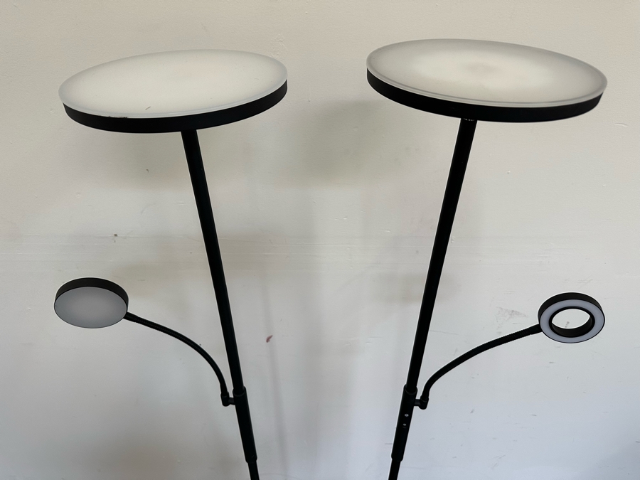 Pair Of Adjustable LED Floor Lamps 6'H [Photo 4]