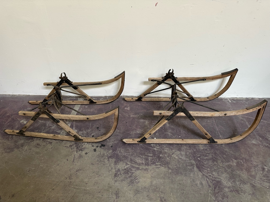 Antique Sleigh Runners That Go On A Horse Drawn Buggy [Photo 3]