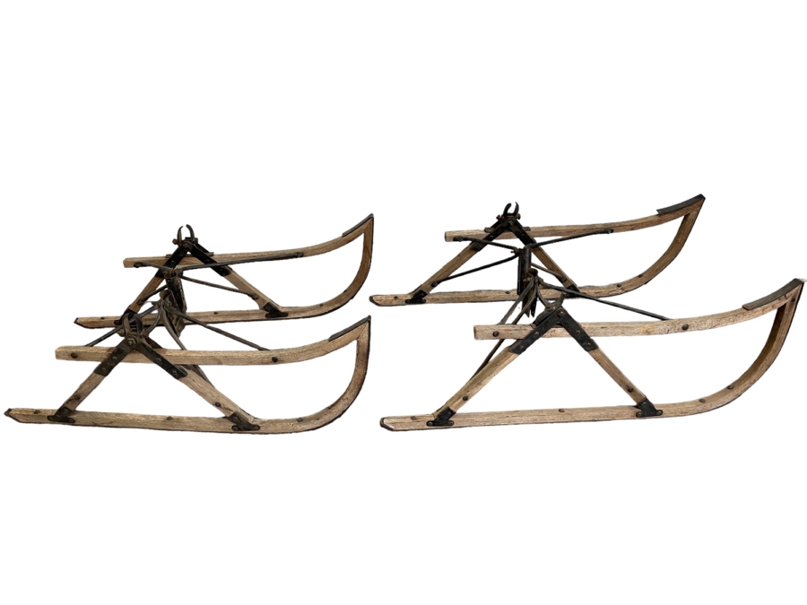 Antique Sleigh Runners That Go On A Horse Drawn Buggy [Photo 1]