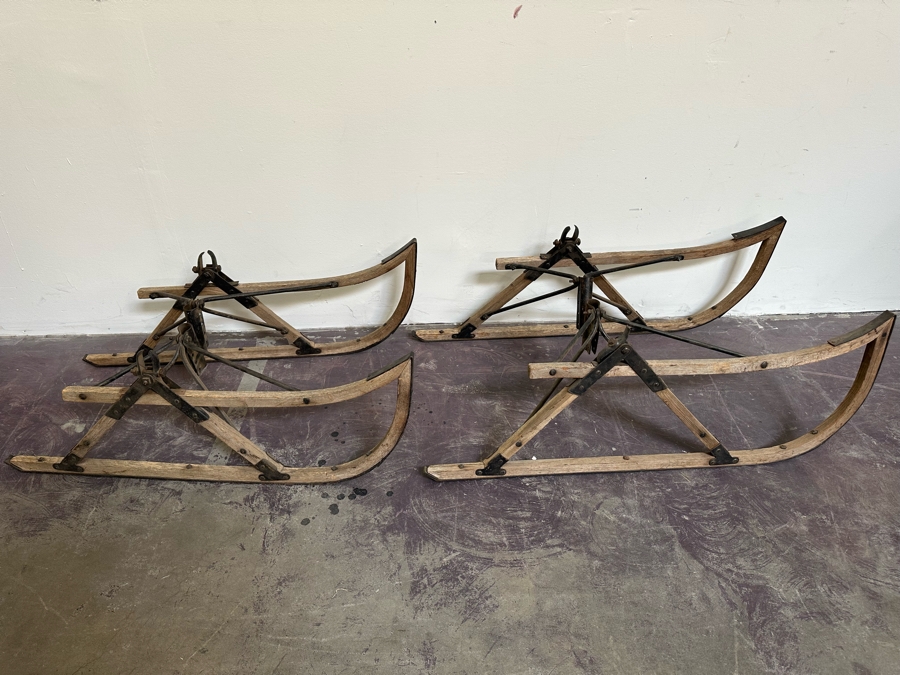 Antique Sleigh Runners That Go On A Horse Drawn Buggy [Photo 2]