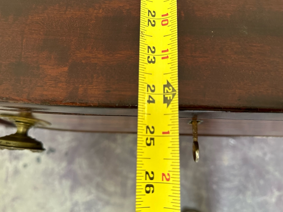 Stunning Antique Wooden Sideboard Buffet Cabinet With Hidden Compartment Drawer 58W X 25D X 37H [Photo 20]