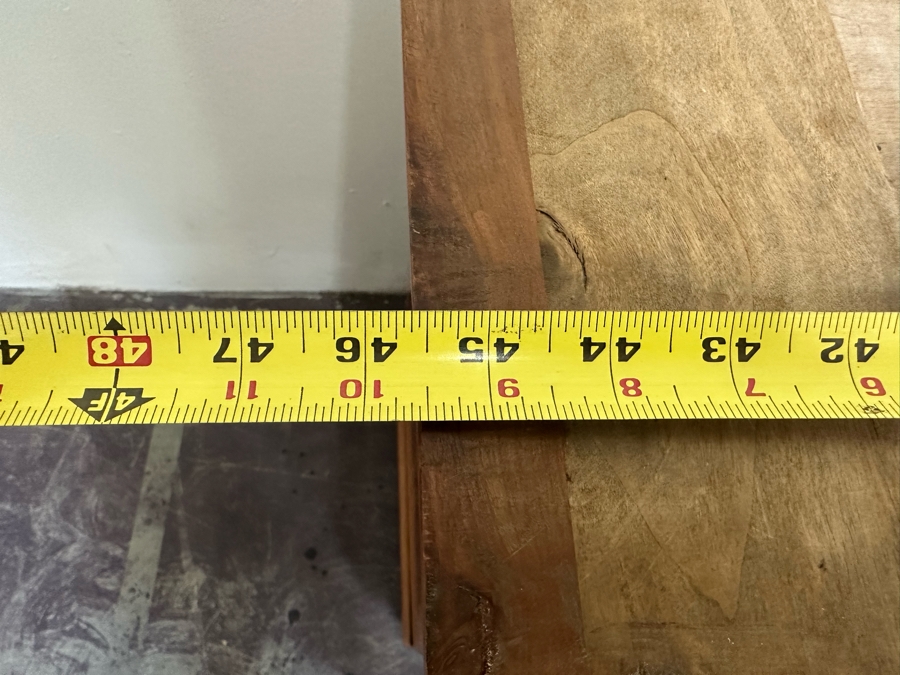 Antique Wooden 4-Drawer Chest Of Drawers Dresser With Lockable Drawers / Skeleton Keys Missing Marble Top 46W X 20D X 38H [Photo 24]