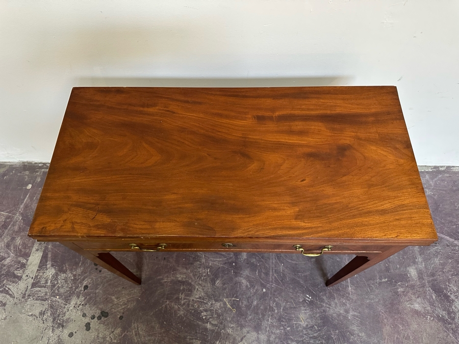 Vintage Wooden Gaming Table With Finished Top And Felt Gaming Top (3 Positions) 33W X 34D X 27.5H - See Photos [Photo 9]