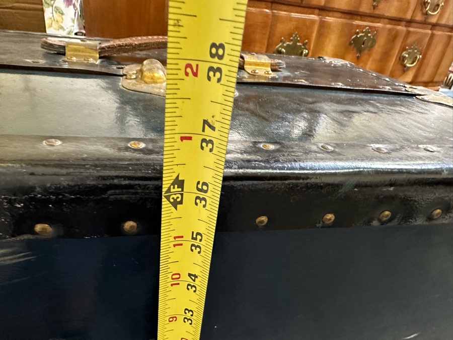 Vintage Christie Baggage Steamer Trunk Luggage 36W X 15D X 22H [Photo 20]