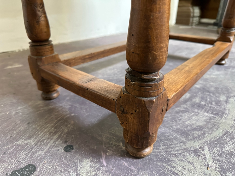 Primitive Antique Drop Leaf Table With Drawer 36W X 27H [Photo 13]