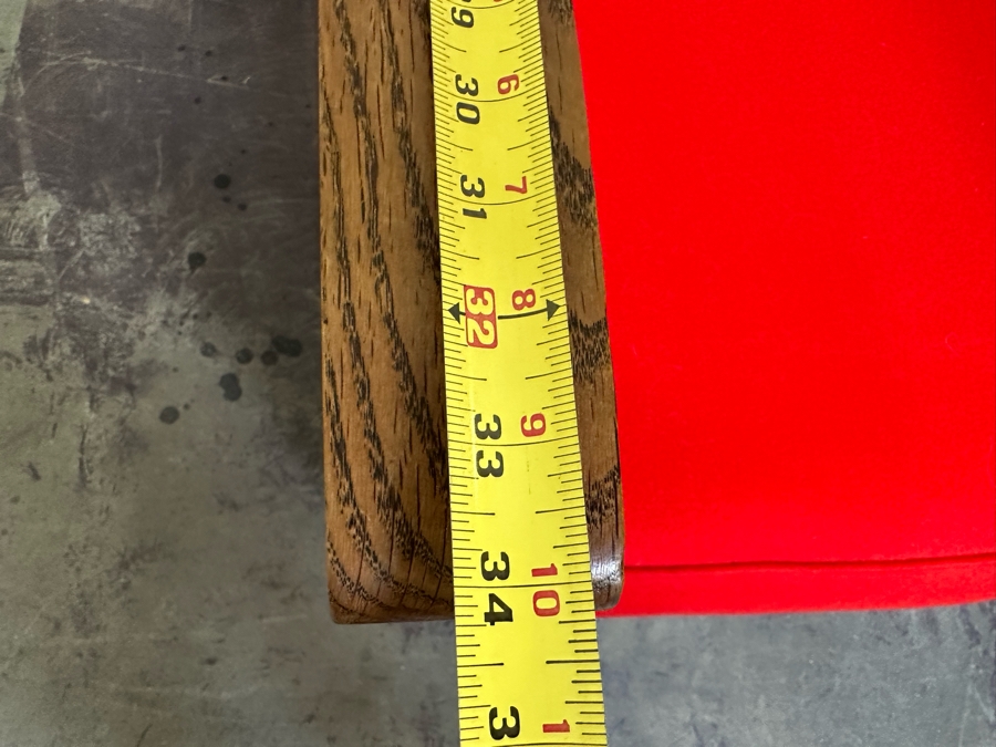 Antique Oak Adjustable Armchair Upholstered With Old Fashioned Military Uniform Fabric In Napoleonic Times 24W X 34D X 34H [Photo 14]