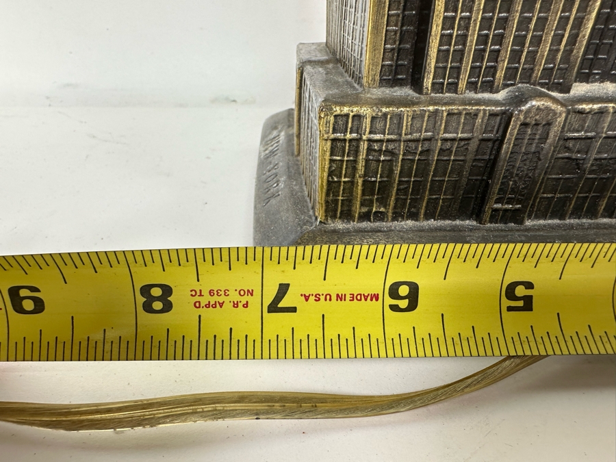 Vintage Metal Empire State Building Sculptural Light By Sarsaparilla Deco Designs 7W X 19H [Photo 15]
